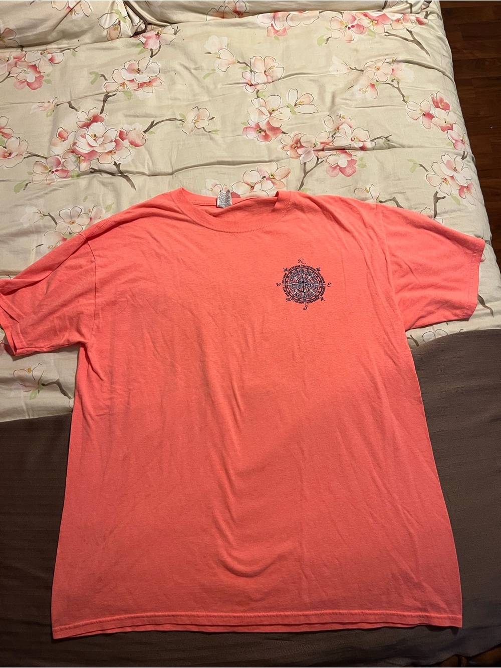 Center Hill Marina Short Sleeve Orange Logo T-Shirt Large